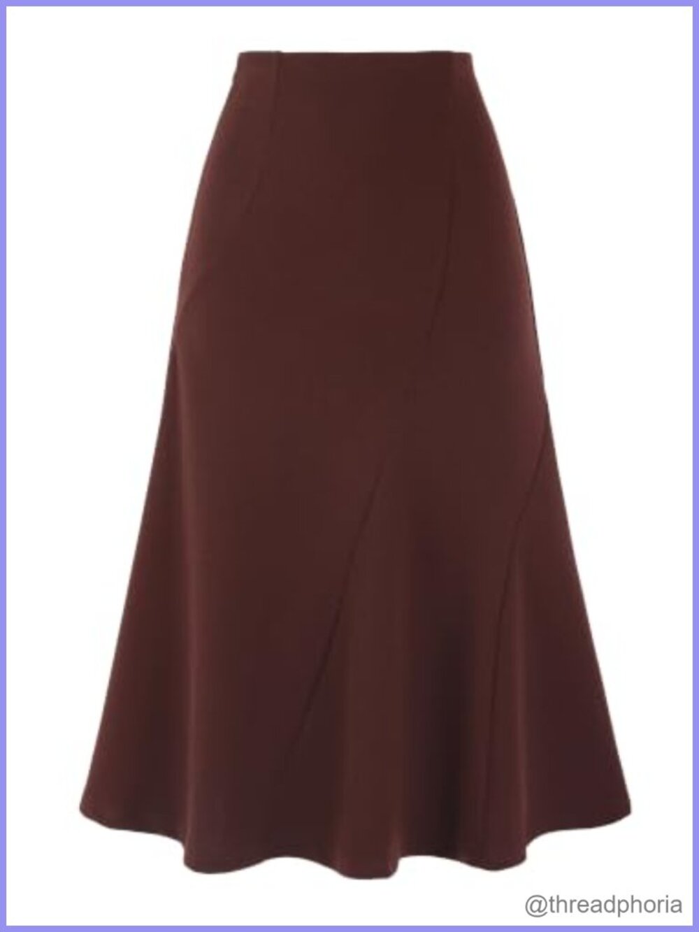 Fishtail Midi Skirt High Waisted Mermaid Panel Business Casual
